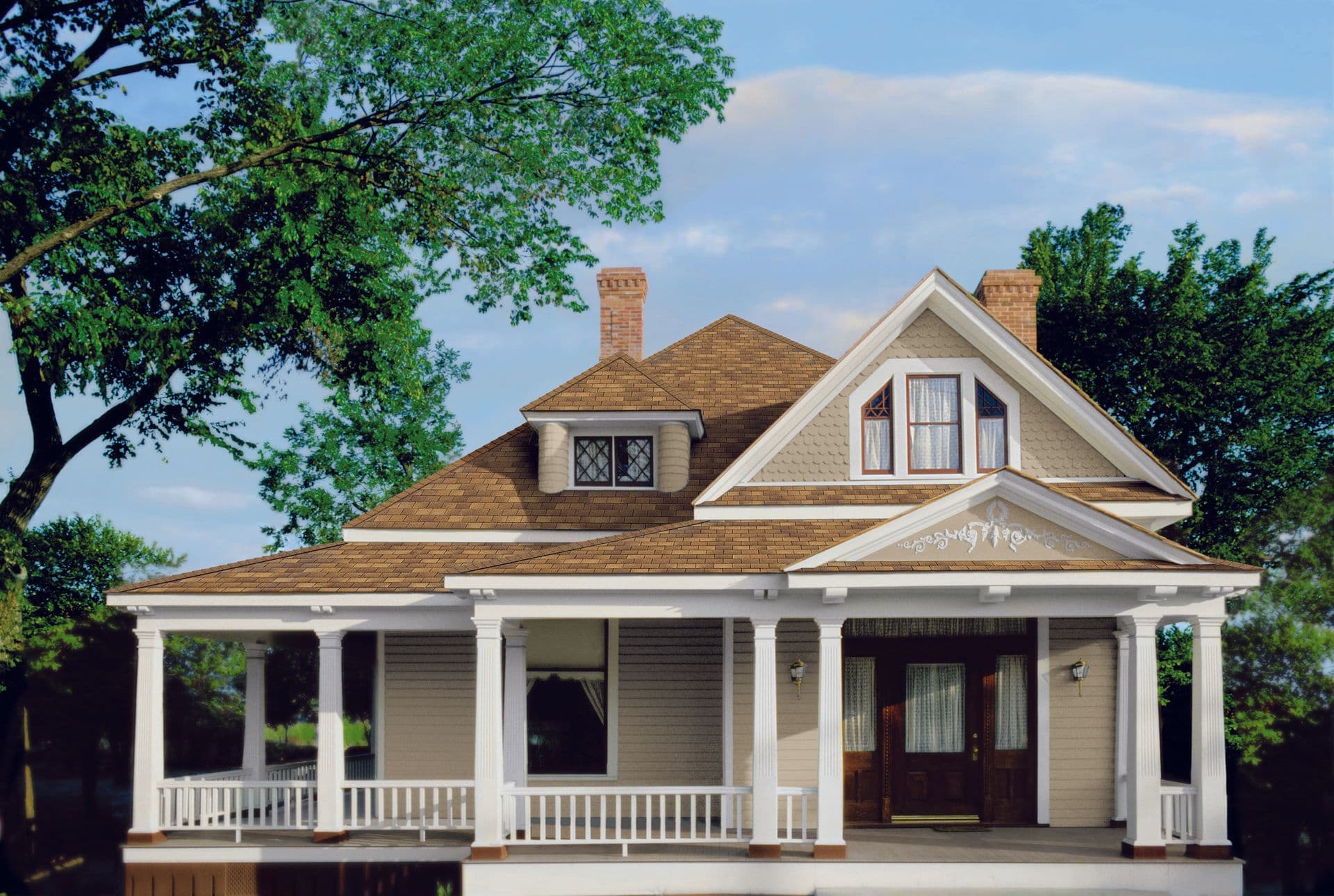 tan roof